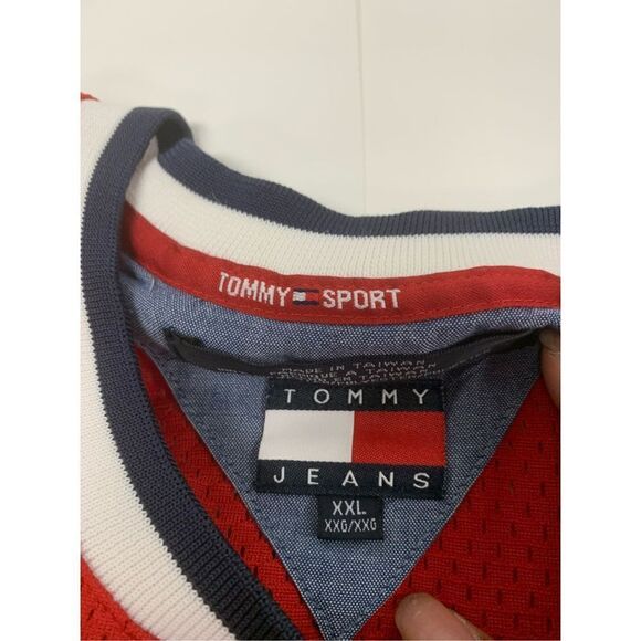Vintage Tommy Jeans Mesh Jersey Style T-shirt - Picture 5 of 7